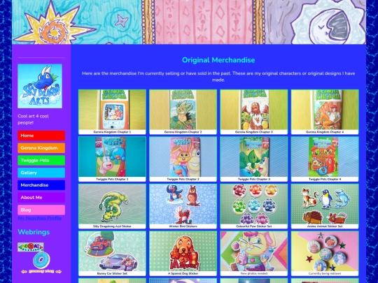 gallery/merchandise screenshot
