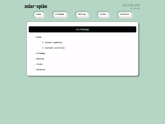 sitemap screenshot