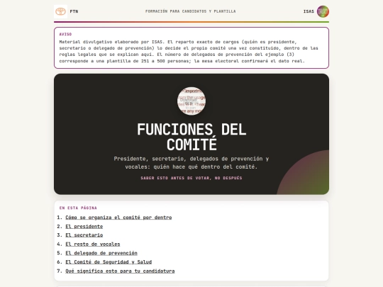 mi-web-elecciones/funciones-comite-ftn screenshot