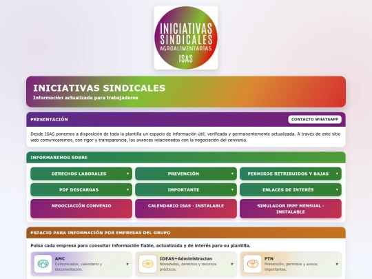 mi-web screenshot