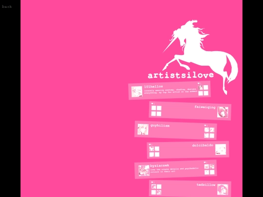 yen/artistsilove screenshot
