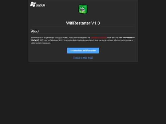 wifirestarter screenshot