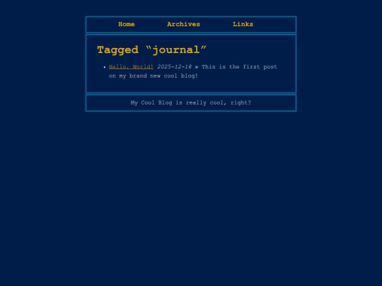 tags/journal screenshot