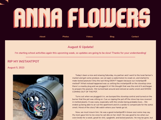 blog screenshot