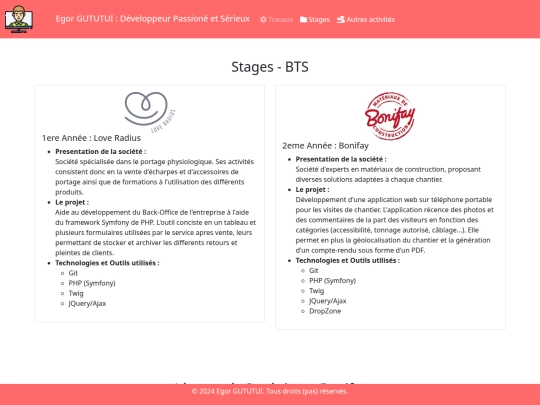 pages/stages screenshot