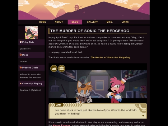 Blog/2023-04-01-the-murder-of-sonic screenshot