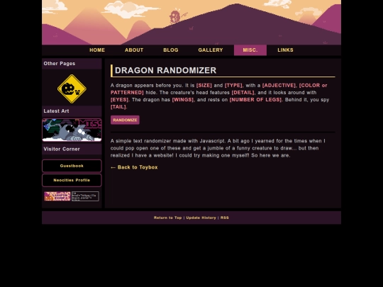 Misc/Toybox/DragonRandomizer screenshot