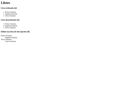 llistes2 screenshot