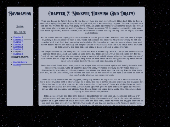 writing/SpiritHaven/Chapters/7-MonsterHunting screenshot