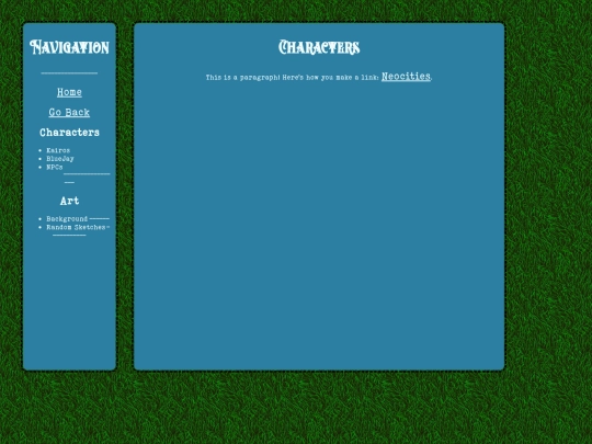 writing/SpiritHaven/Characters screenshot