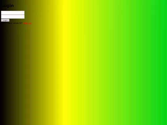 login screenshot