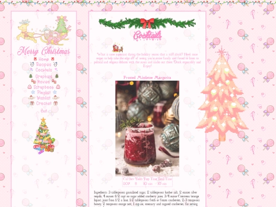christmas/cocktails screenshot