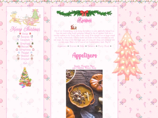 christmas/recipes screenshot