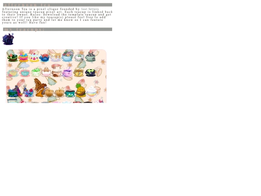 cliques/afternoontea screenshot
