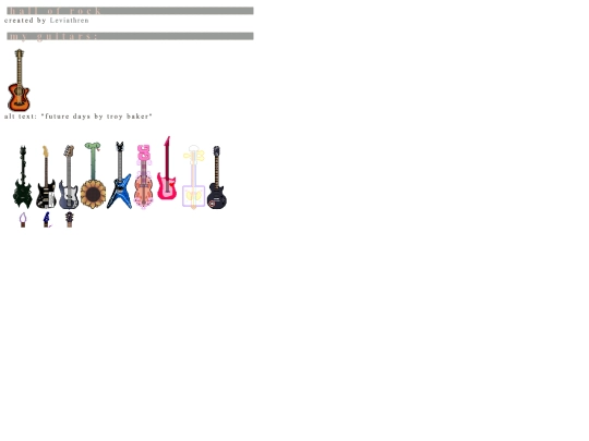 cliques/hallofrock screenshot