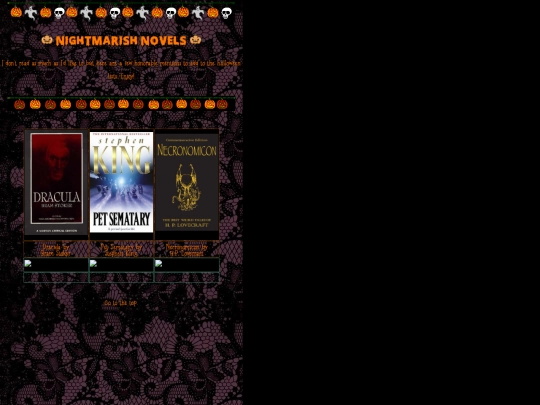 halloween/books screenshot
