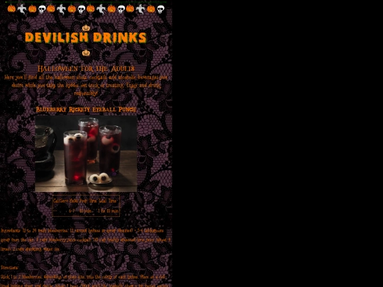 halloween/drinks screenshot