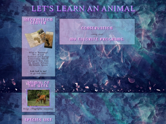 letslearnananimal/conservation screenshot