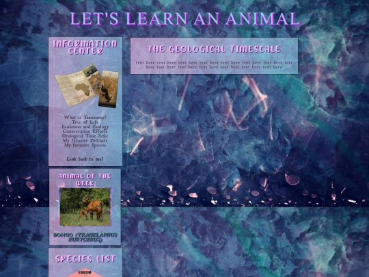 letslearnananimal/timescale screenshot
