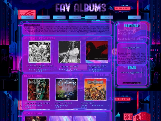 music/favalbums screenshot