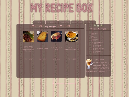 recipes/mine screenshot