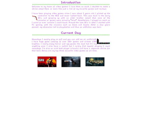 videogames/home screenshot