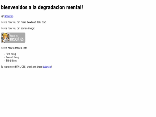 index screenshot