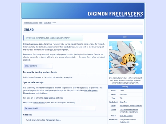 wiki/characters/zalno screenshot