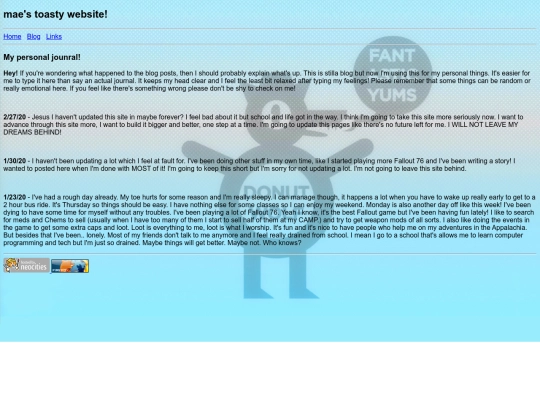 blog screenshot