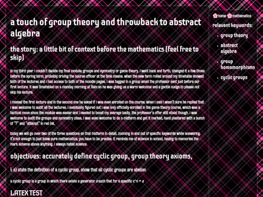 groupsandsymmetryclasstest screenshot