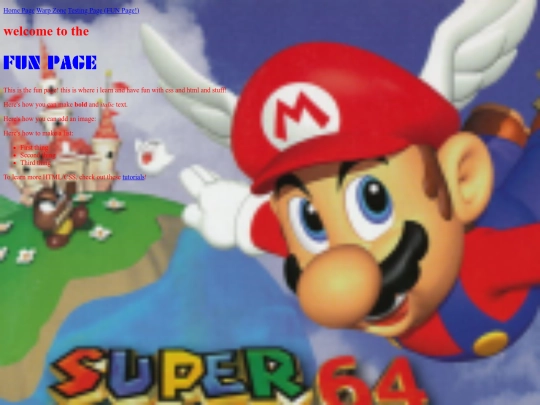 testpage screenshot
