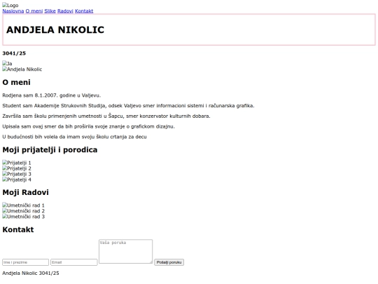 index screenshot