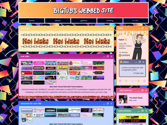 links screenshot