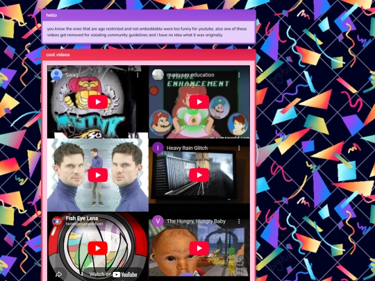 links/cool-videos screenshot