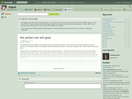 writing/blog/archive screenshot
