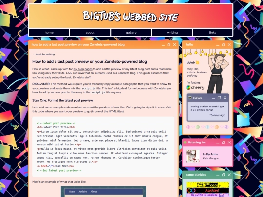 writing/tutorials/zonelets-latest-post-preview screenshot