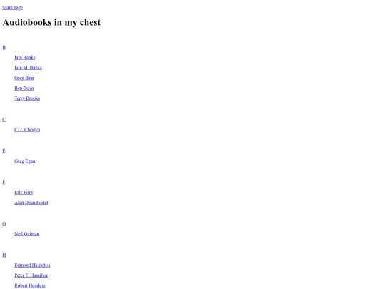 list screenshot