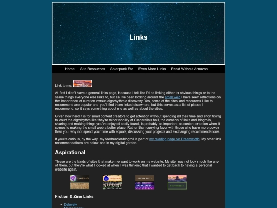 links screenshot