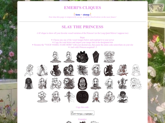 cliques screenshot