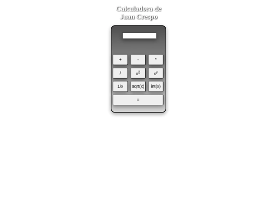 Calculadora screenshot