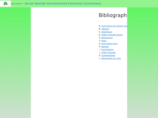 Pages/Bibliographie screenshot
