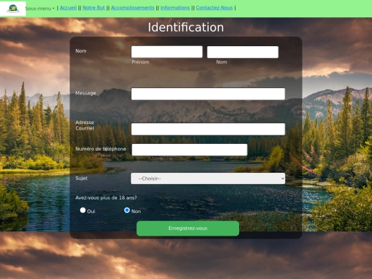 Pages/Contactez-Nous screenshot
