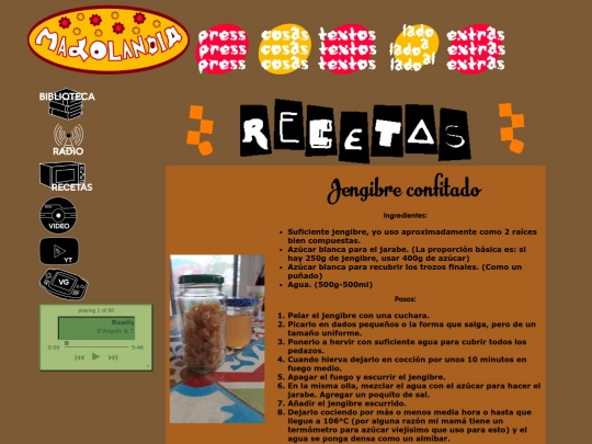 recetas screenshot