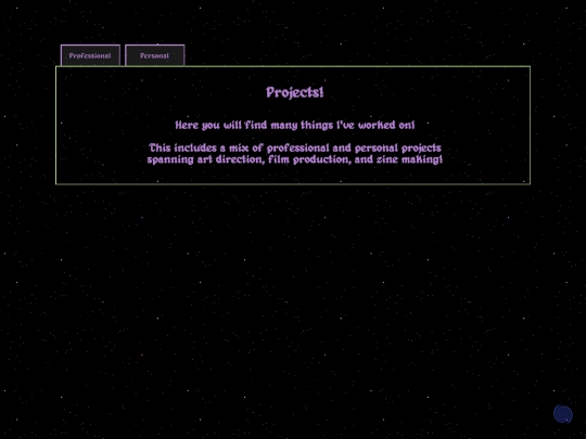 projects screenshot