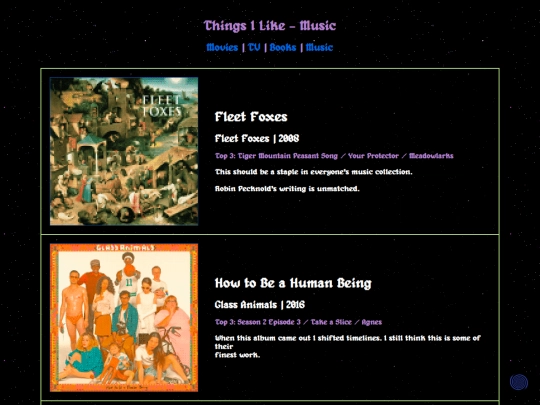 thingsilike-music screenshot