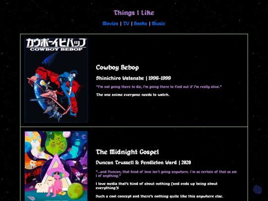 thingsilike-tv screenshot