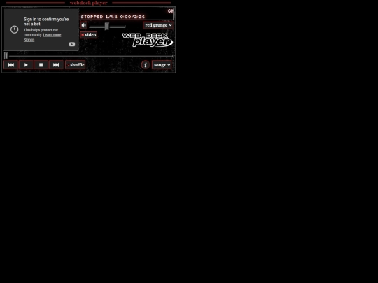 guestbook-player/webdeck-player screenshot