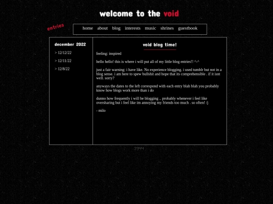 blog screenshot