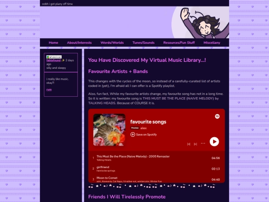 about section/mp3player screenshot