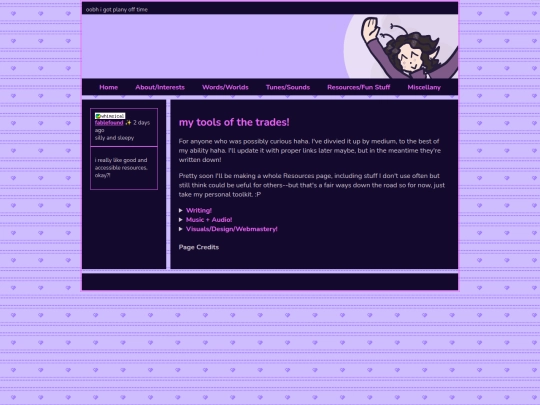 about section/tools screenshot